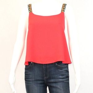 Sage Cropped Tribal Tank